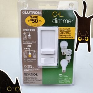 NEW Lutron Skylark Contour LED Dimmer Light Switch 3-Way for Dimmable LED Haloge